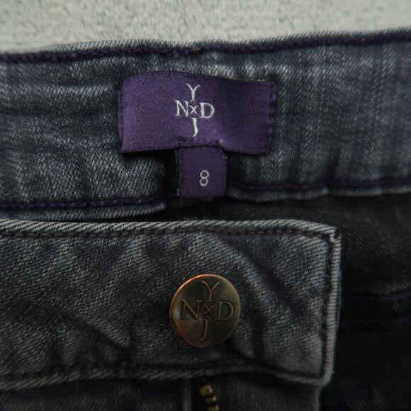 Not Your Daughters Jeans NYDJ Women's Size 8 Gray Mid-Rise Cropped 25" Inseam - Picture 10 of 16